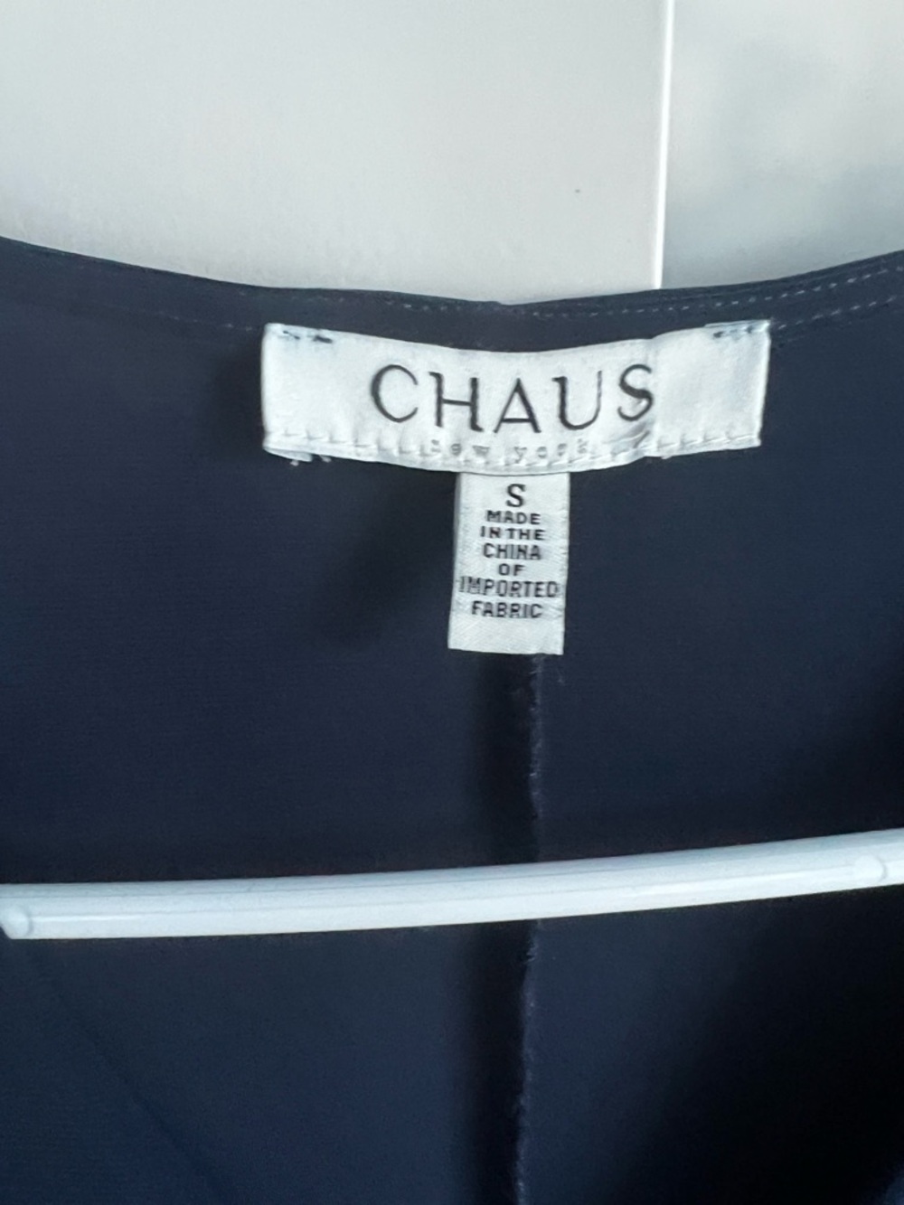 Chaus Navy Wrap-Style Midi Dress - Picture 3 of 4